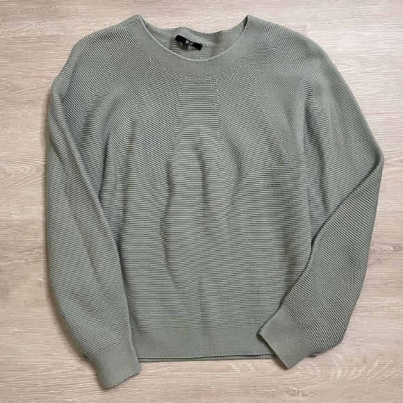 SOLD! 2 Sage Knit Sweaters (H&M + Uniqlo) - Women’s Medium - Picture 3 of 4